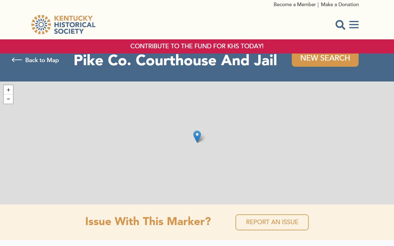 Pike County court records historic courthouse and jail marker