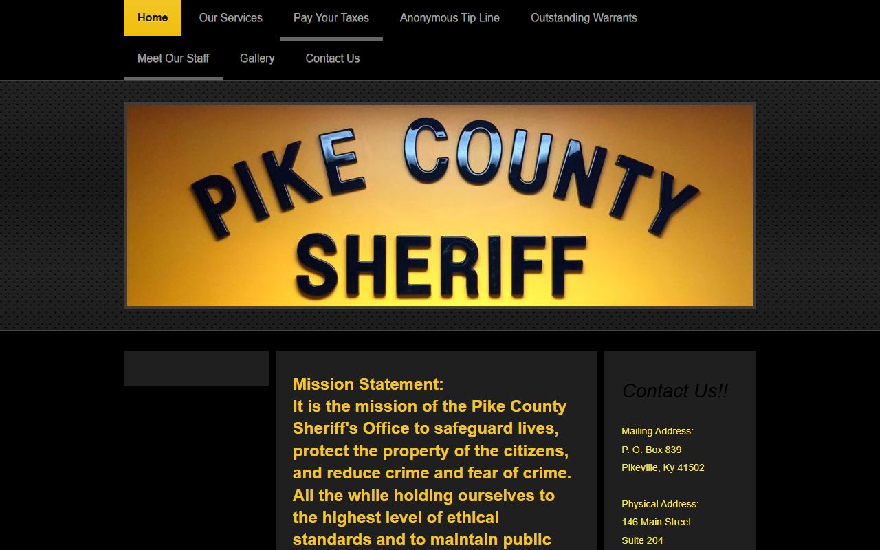 Pike County sheriff records and jail information
