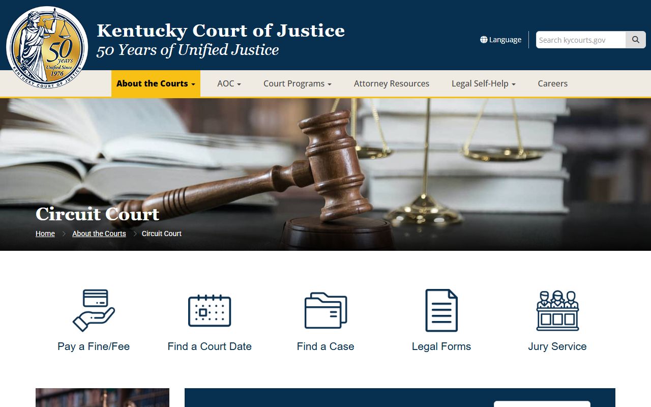 Pike County court records Kentucky Circuit Court jurisdiction page
